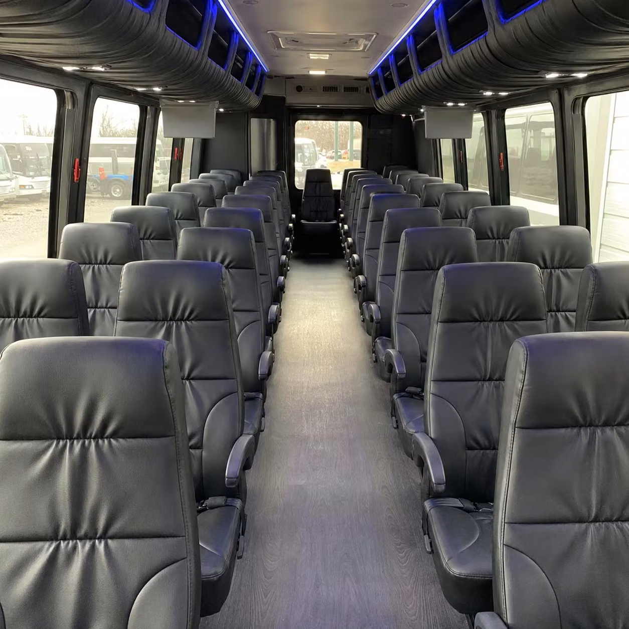 28 passenger minibus inside