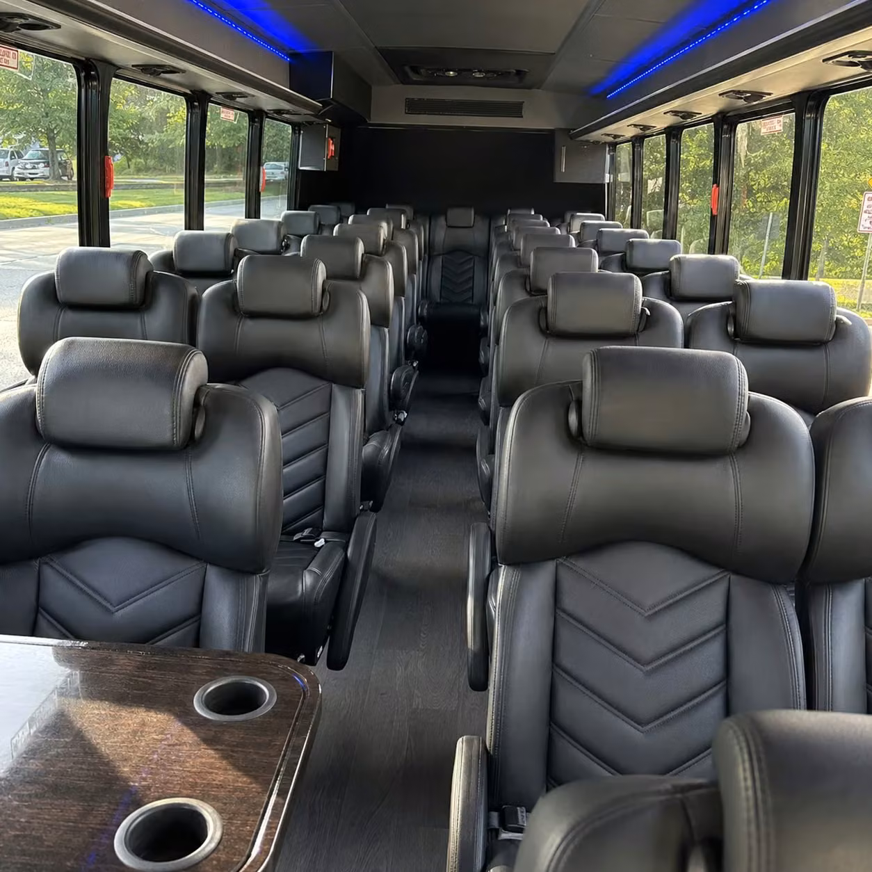 30 passenger minibus inside