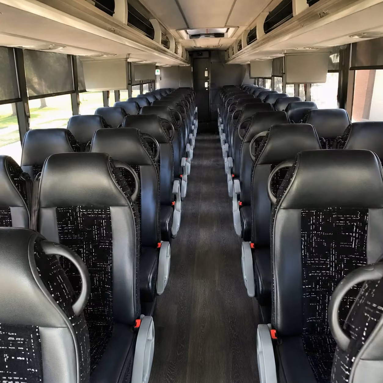 santa clarita charter bus rental interior