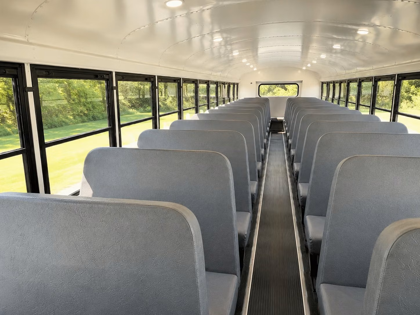 school bus inside