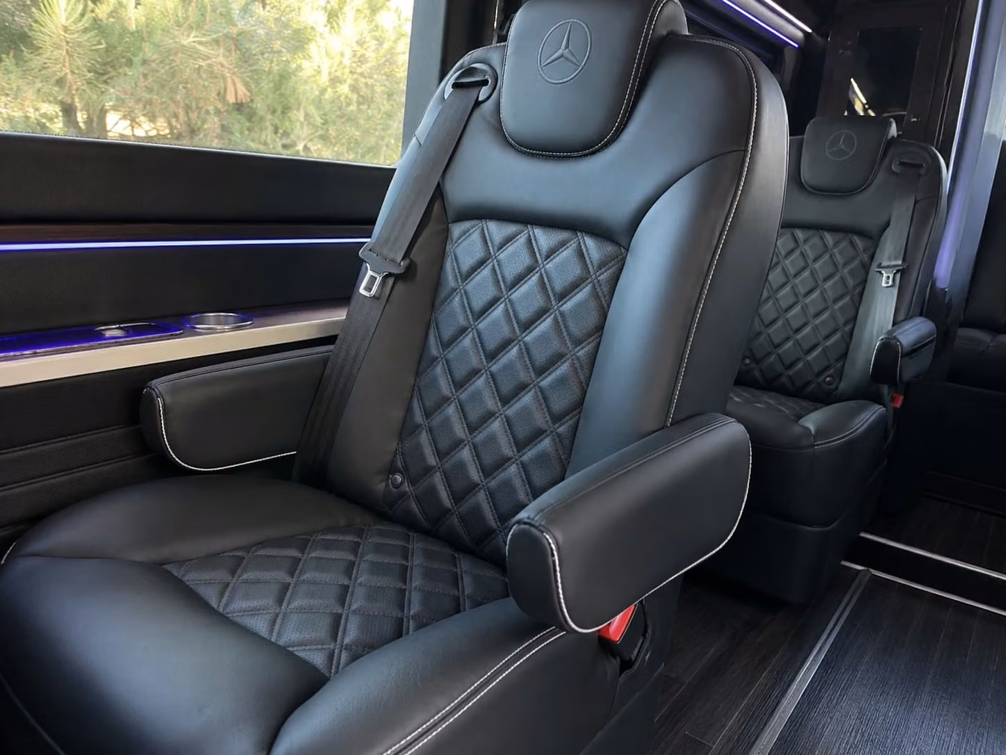 sprinter van with driver inside